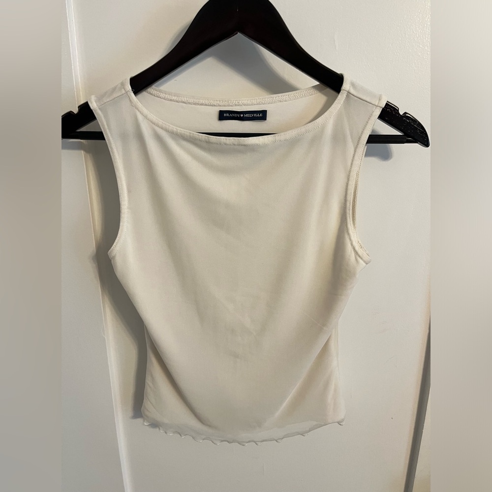 brandy mesh top